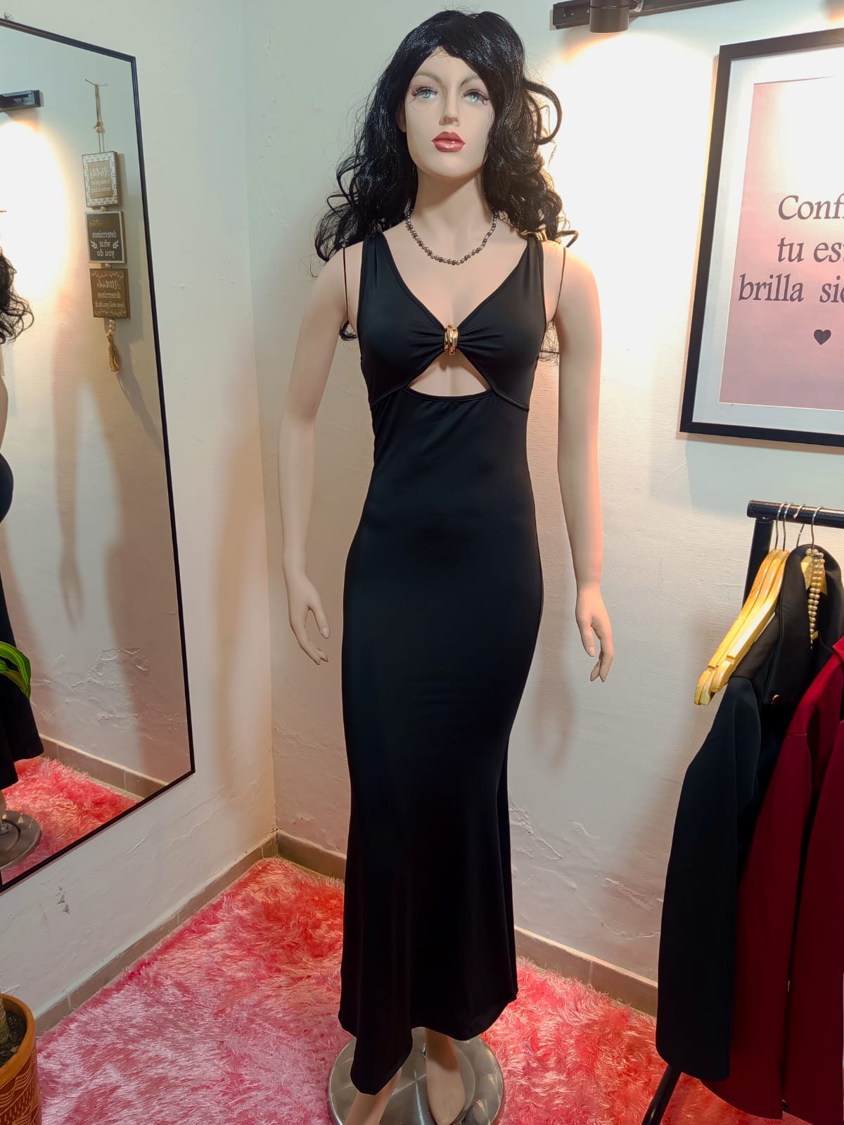 ✨ Vestido Largo Negro Noche Glam ✨