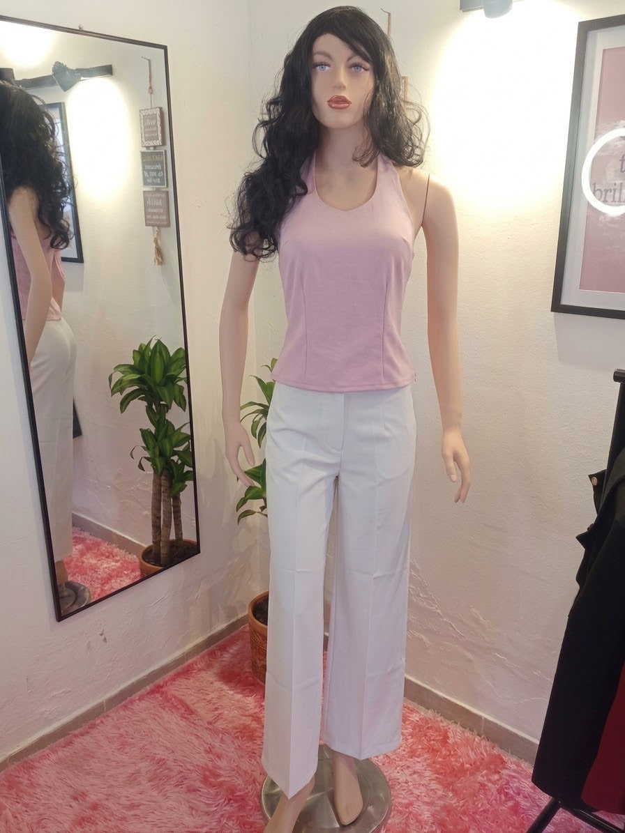 Top Dulce Carmín – Feminidad en Rosa Pastel
